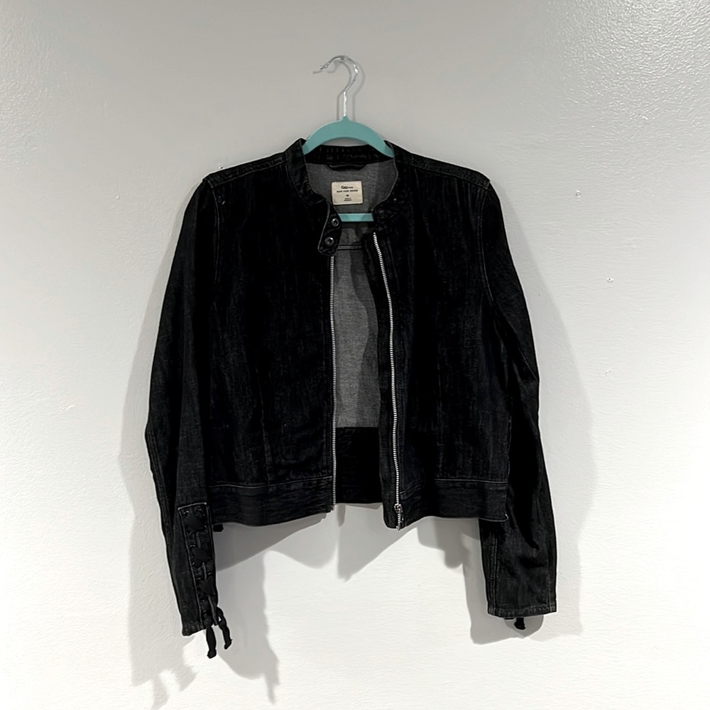 Black jean/moto jacket
